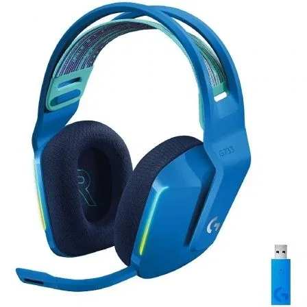 Logitech G733 Auriculares Gaming Inalámbricos RGB con Micrófono, LIGHTSYNC, Tecnología LIGHTSPEED, Sonido DTS Headphone:X 2.0, PC, PS4, Mac - 981-000943 Logitech G733 Auriculares Gaming Inalámbricos RGB con Micrófono, LIGHTSYNC, Tecnología LIGHTSPEED, Sonido DTS Headphone:X 2.0, PC, PS4, Mac - 981-000943